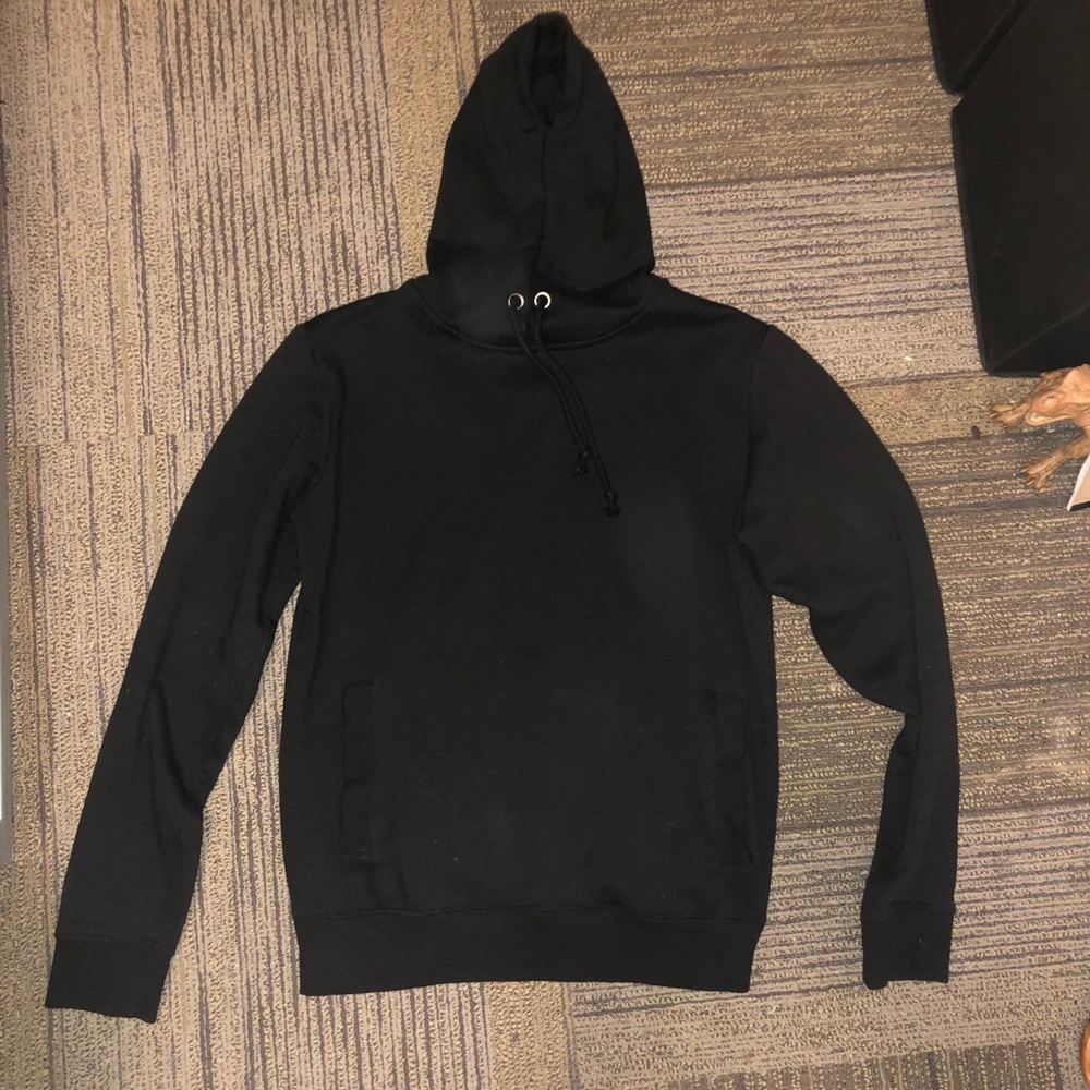 Plain Black Hoodie